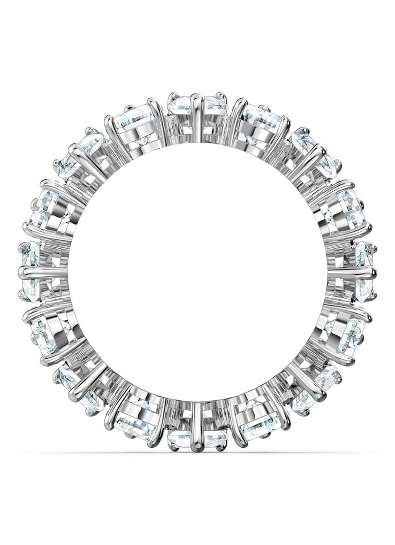 Swarovski prsten s kruškom i kristalom
