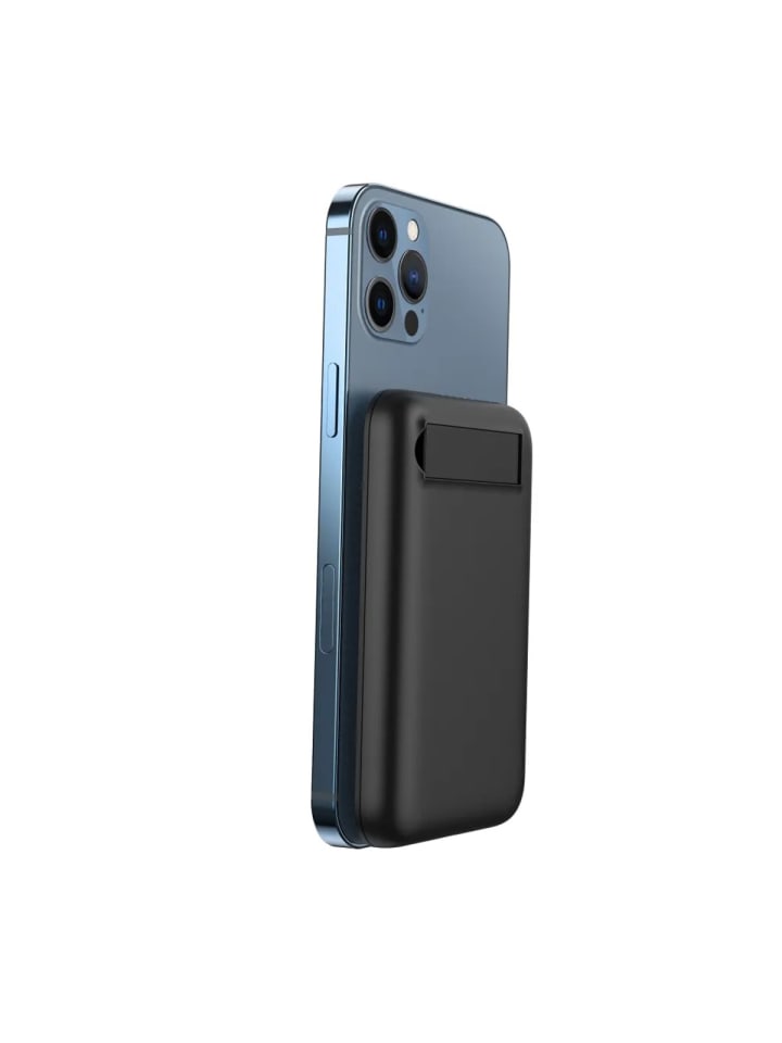 BlueStar Powerbank 5000 mAh kompatibel mit MagSafe 2A 5W W0553 schwarz in Schwarz günstig kaufen 11 cm