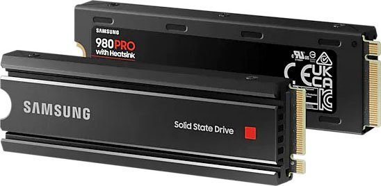 Samsung 980 PRO Heatsink interne SSD (1 TB) 7000 MB/S Lesegeschwindigkeit, Playstation 5 kompatibel