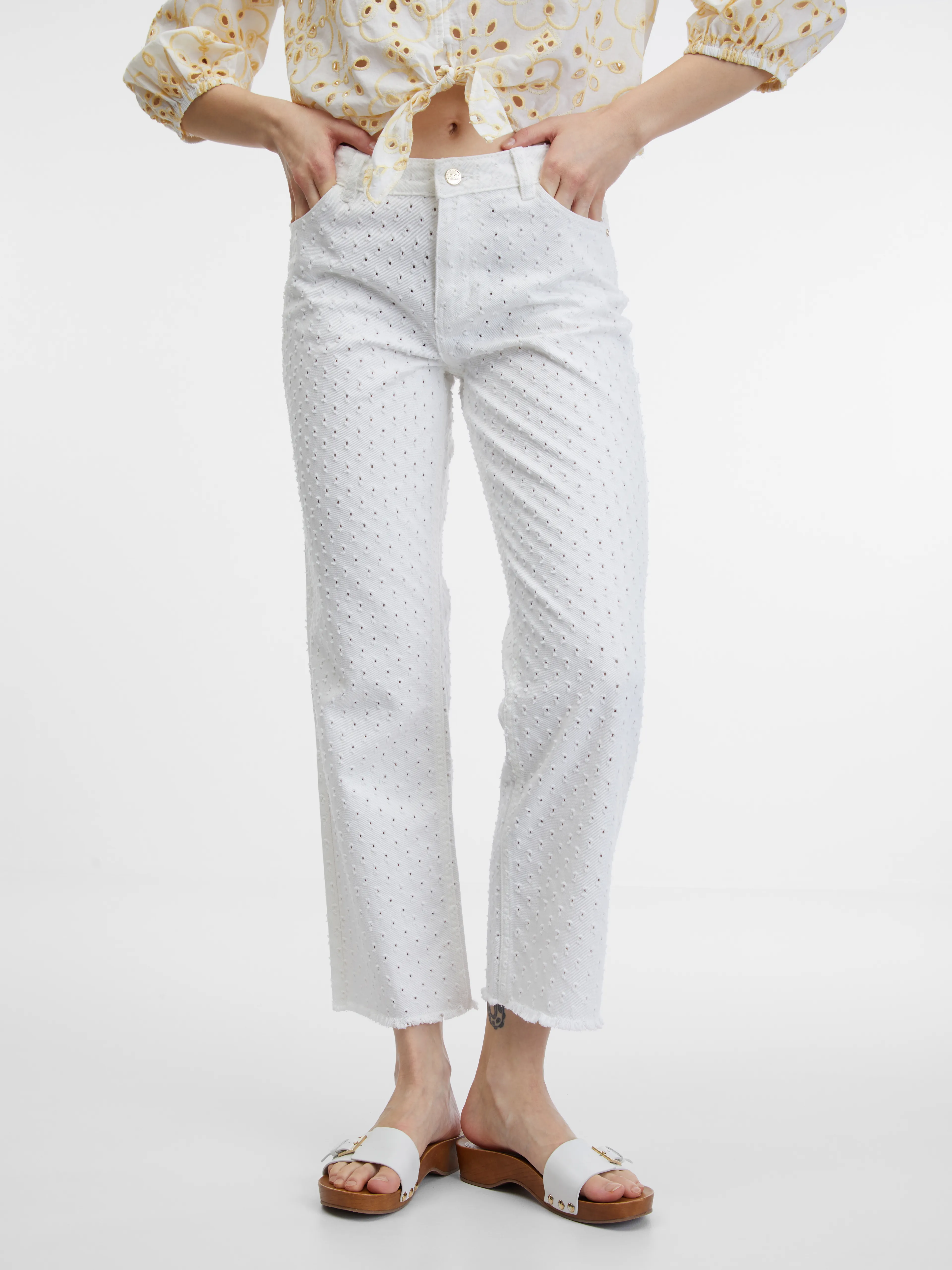 Weiße Damenhose ORSAY