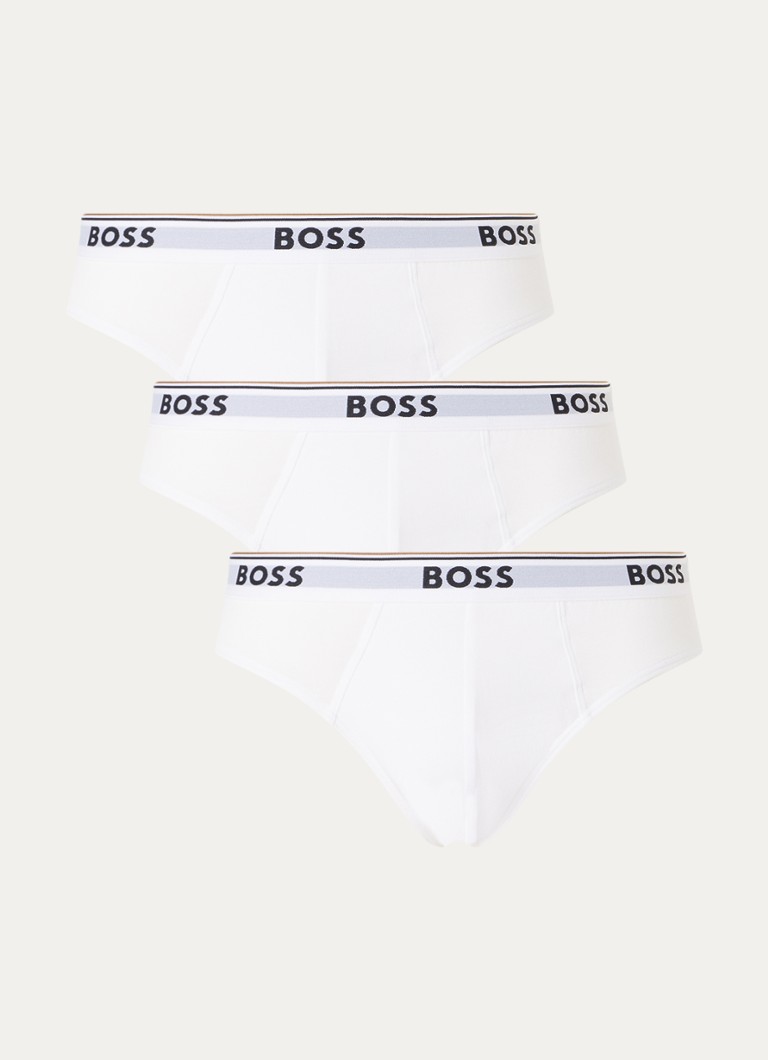 HUGO BOSS Briefs with logo band in 3-pack
