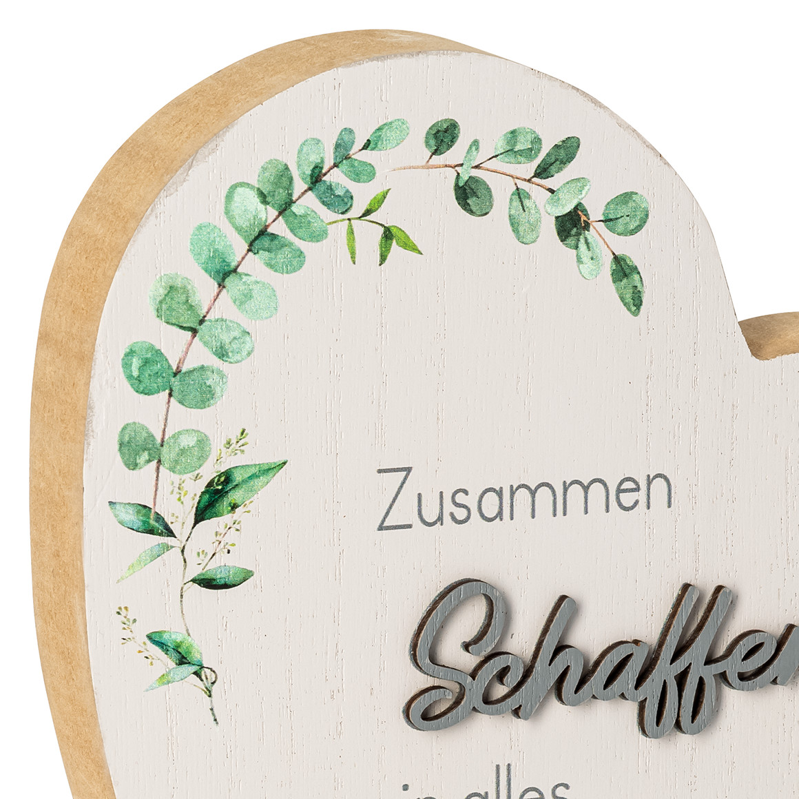 Deko-Aufsteller Herz mit Spruch