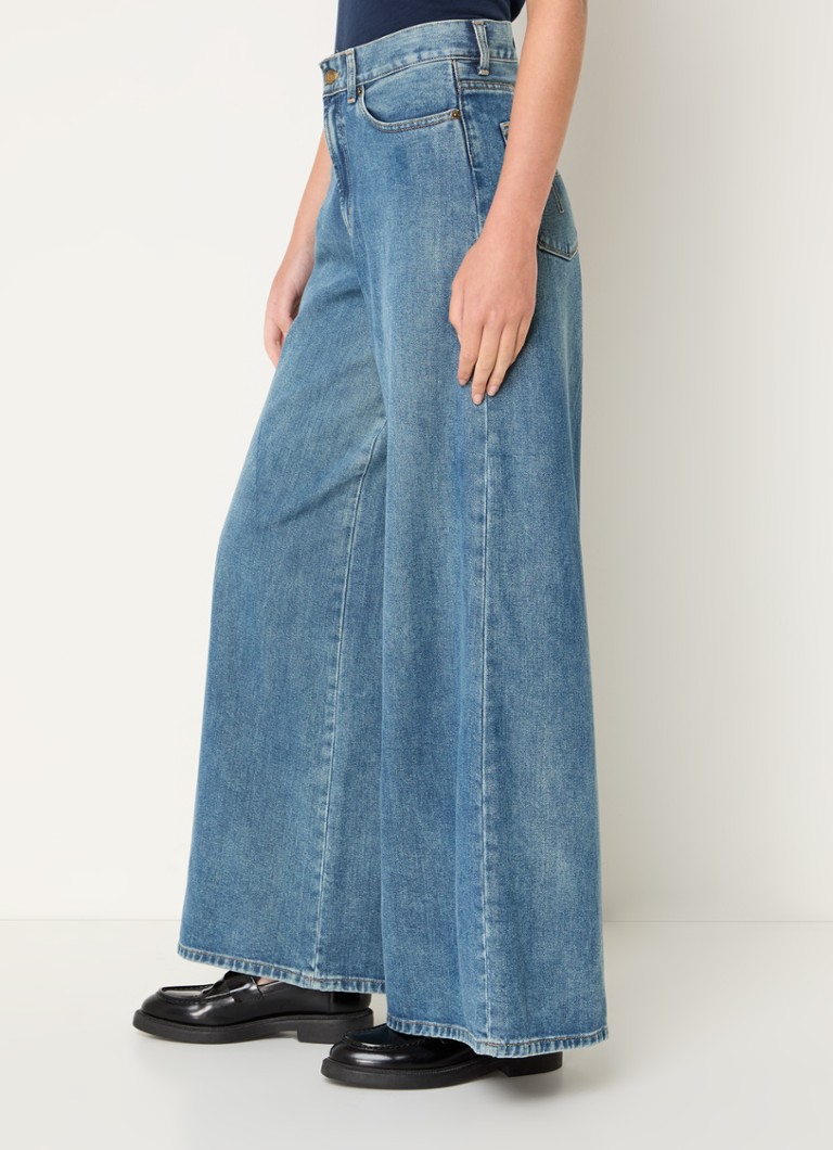 Jeans Jean Lois Marlene a vita alta e gamba larga in misto lyocell, lavaggio medio.