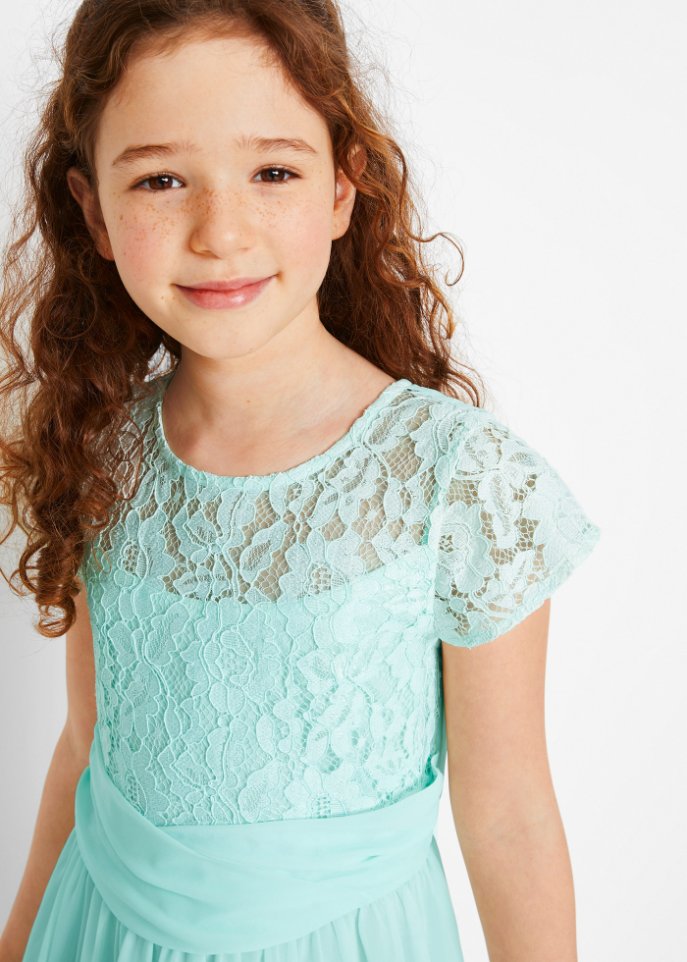 Festliches Mädchen Kleid mit Spitze