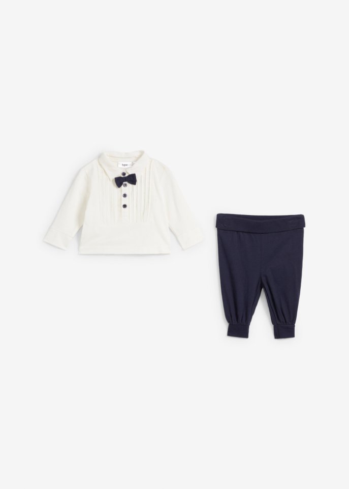Baby Langarmshirt + Hose aus Bio-Baumwolle (2-tlg.Set)