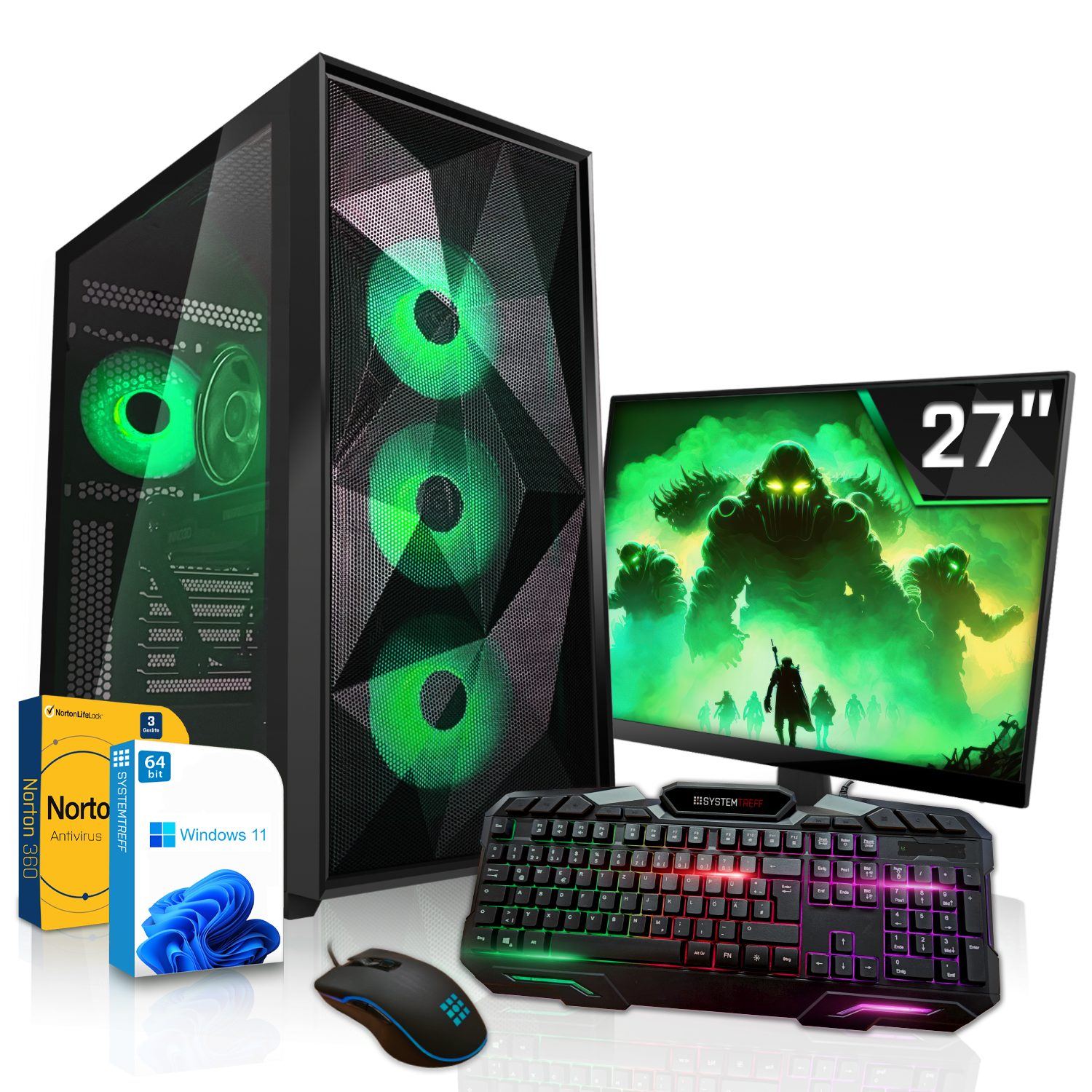 SYSTEMTREFF Gaming-PC-Komplettsystem (27