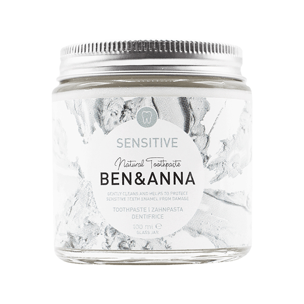 ben & anna Sensitive - Sans Fluor Dentifrice naturel en pot