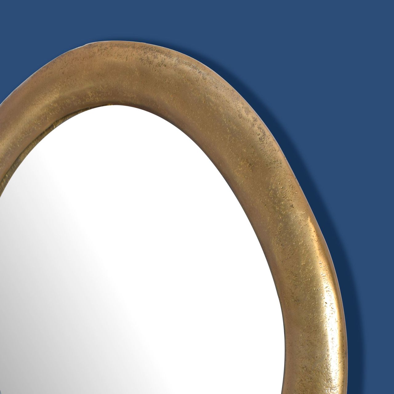 Wohnling Wandspiegel 50x71 cm Glas Gold