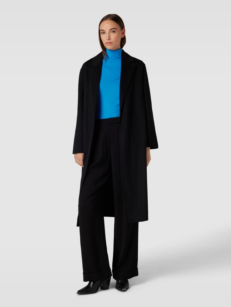 Longsleeve mit Stehkragen in royalblau