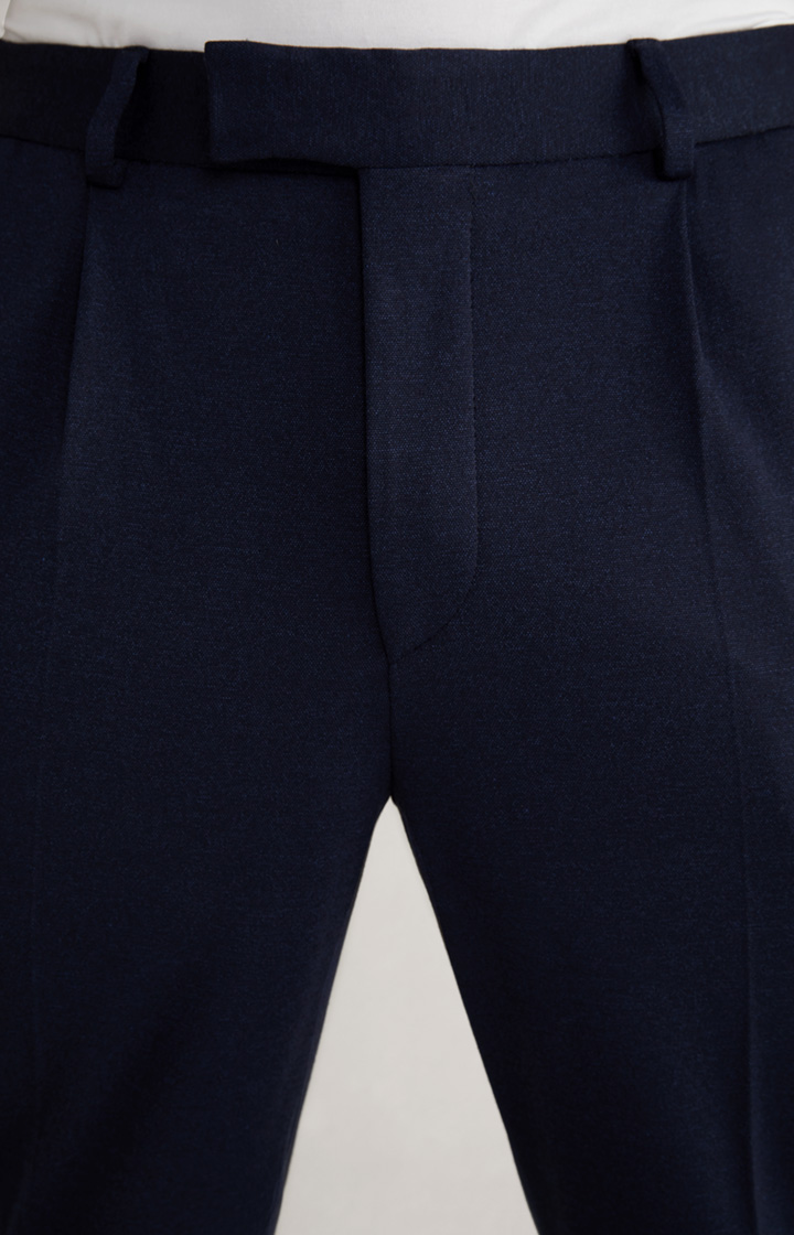 Jersey-Baukasten-Hose Bird in Navy meliert