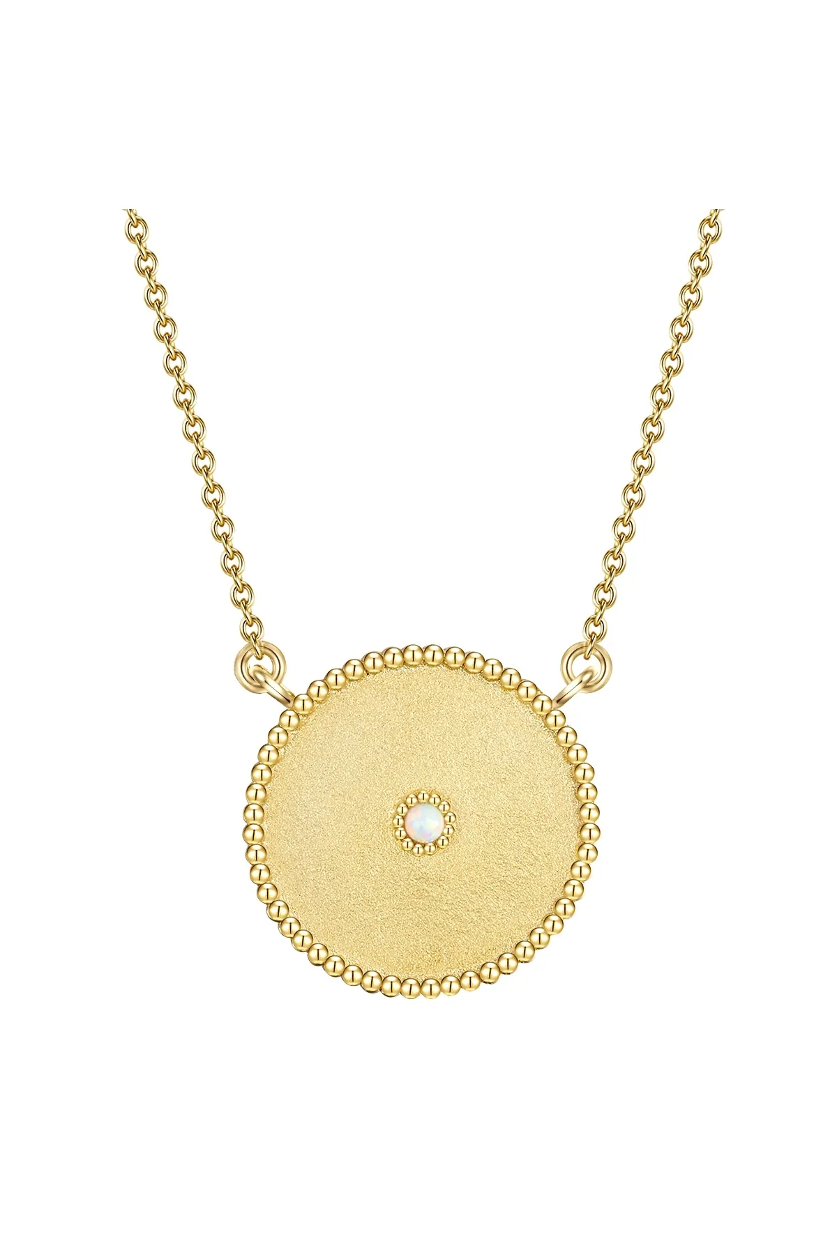 Glanzstücke München  Silberhalskette Kette mit Anhänger Sterling Silber gelbgold Opal (synth.)