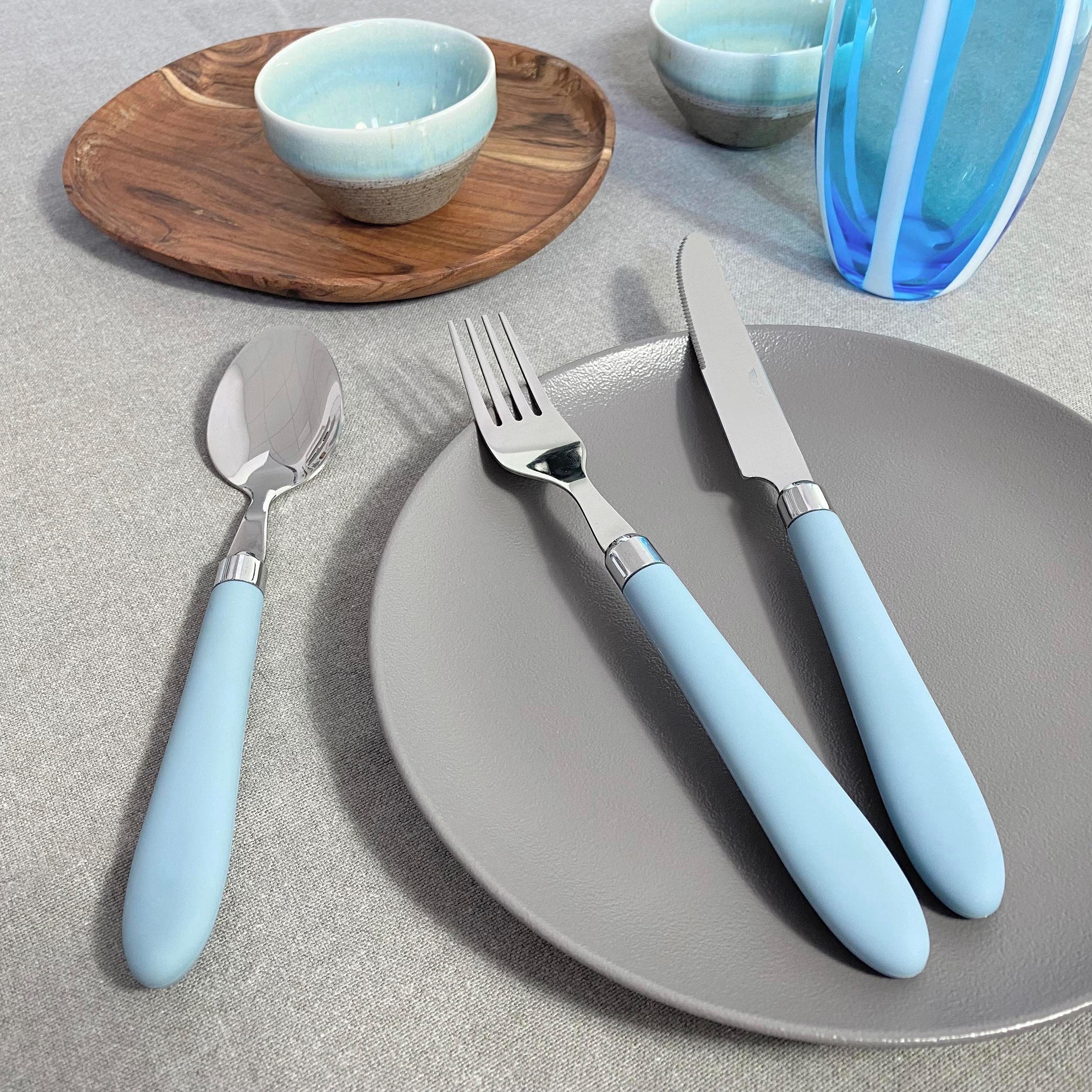 my home Besteck-Set Celia, Messer mit Wellenschliff, spülmaschinengeeignet, 30-teilig