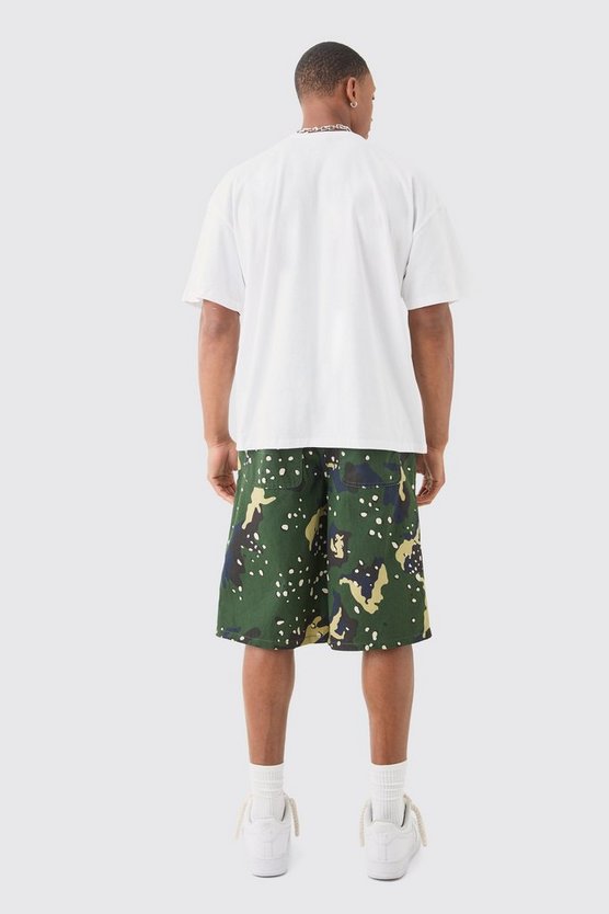 Oversize T-Shirt mit Moto-Heels Print
