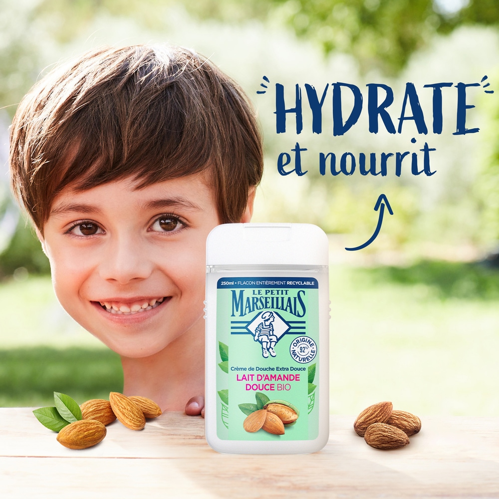 le petit marseillais LE PETIT MARSEILLAIS  DOUCHE EXTRA DOUXLAIT D'AMANDE DOUCE BIO 250 ML Gel Douche