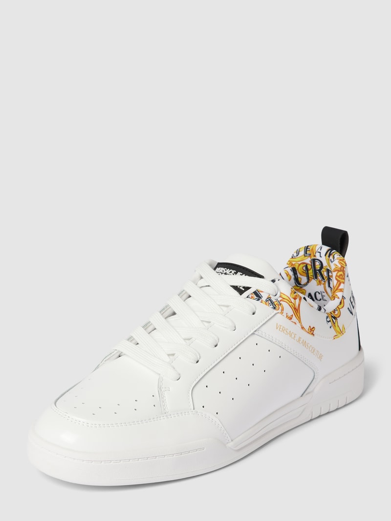Sneaker mit Label-Details Modell 'BROOKLYN' in weiß