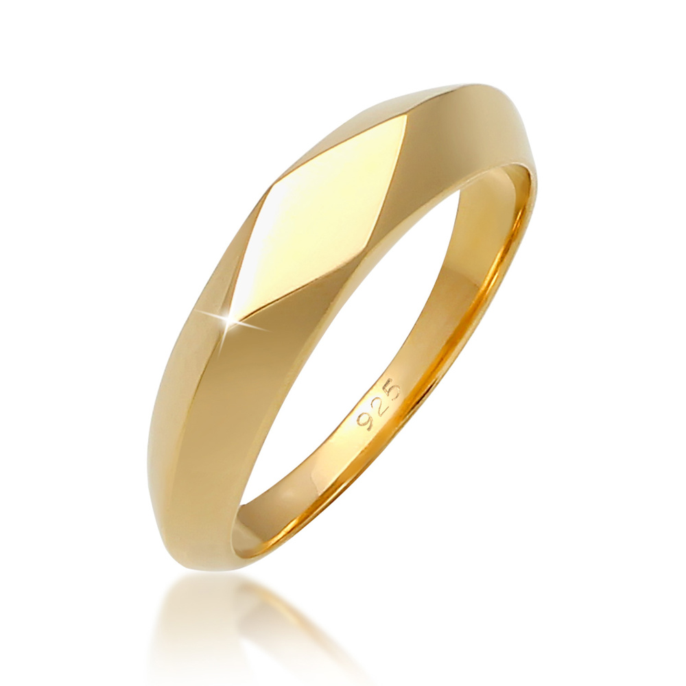 Elli Elli Bague Pinky Minimale Bague Femme - Argent (925/1000) Bague
