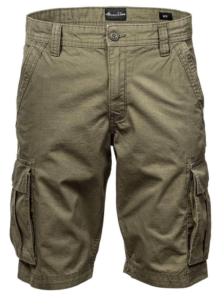 Amaci&Sons Cargoshorts SAUGET in Olive günstig kaufen