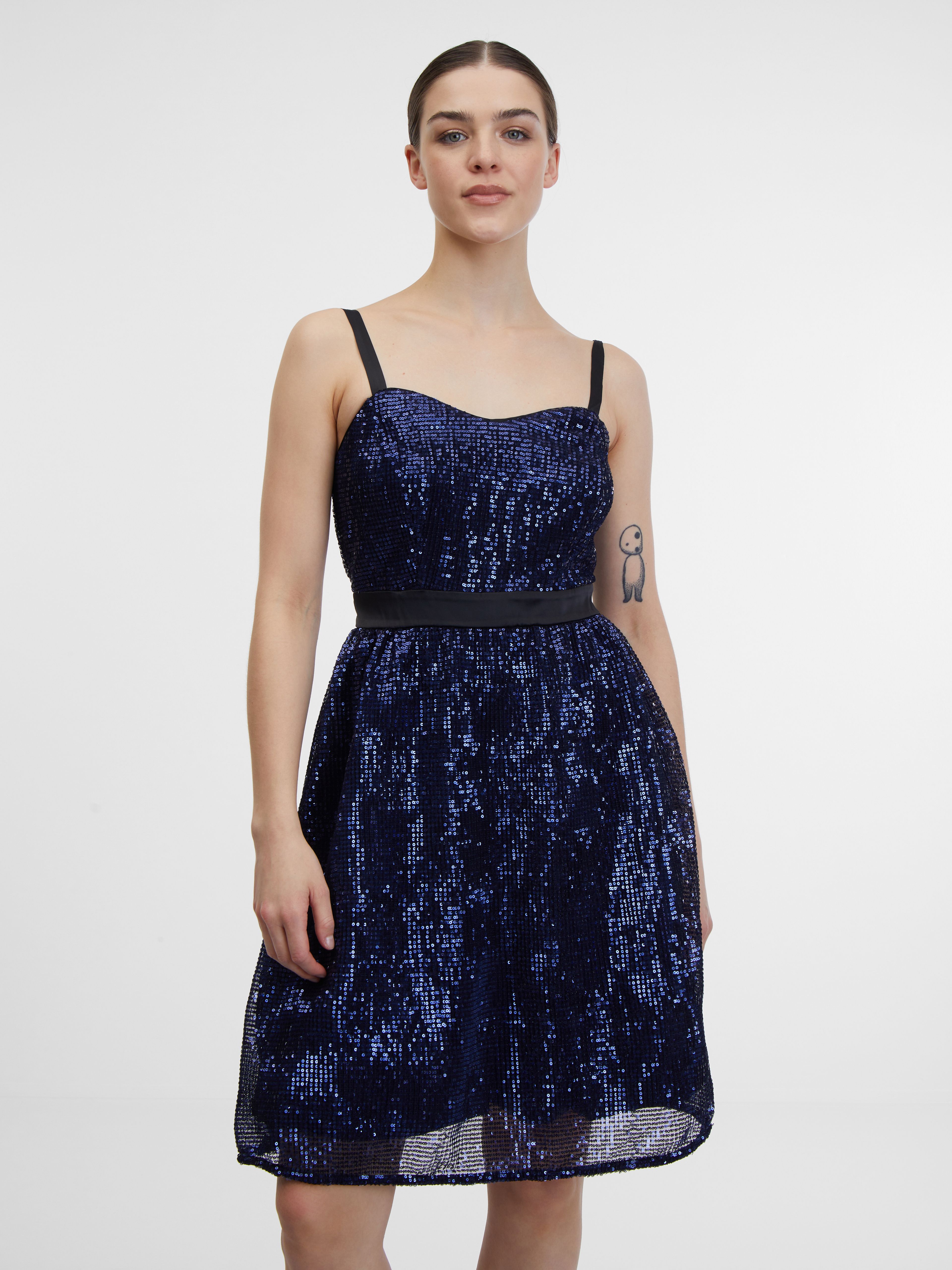 Dunkelblaues Damenkleid ORSAY