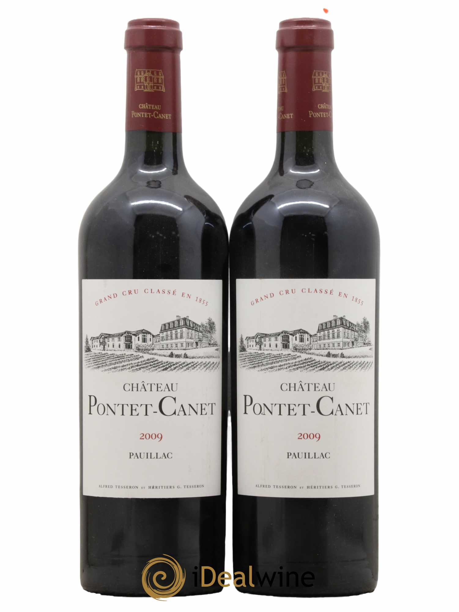 Château Pontet Canet 5ème Grand Cru Classé  2009 - Lot de 2 Bouteilles