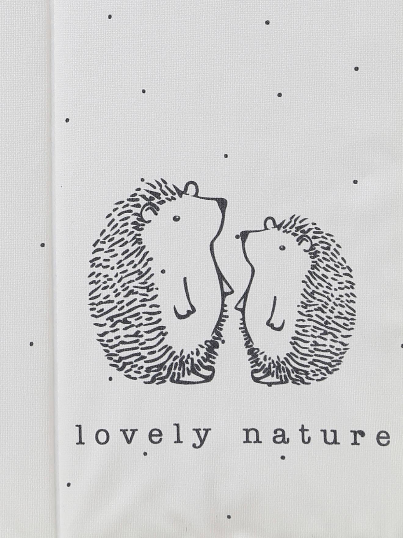 Tapis à langer de voyage LOVELY NATURE blanc imprimé