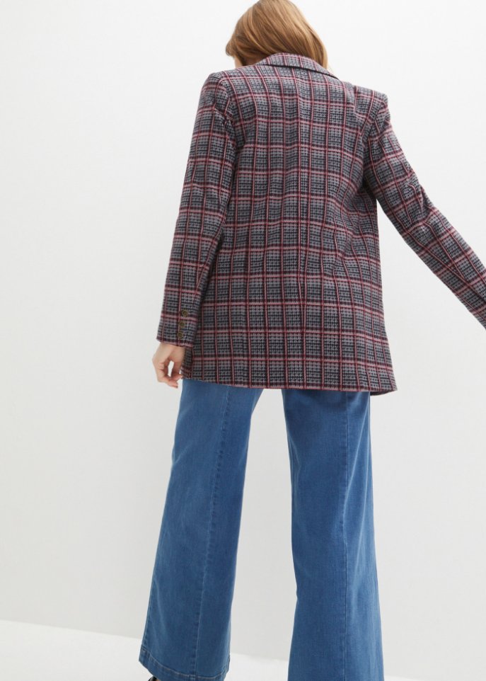 Oversize Jersey-Blazer aus Baumwolle