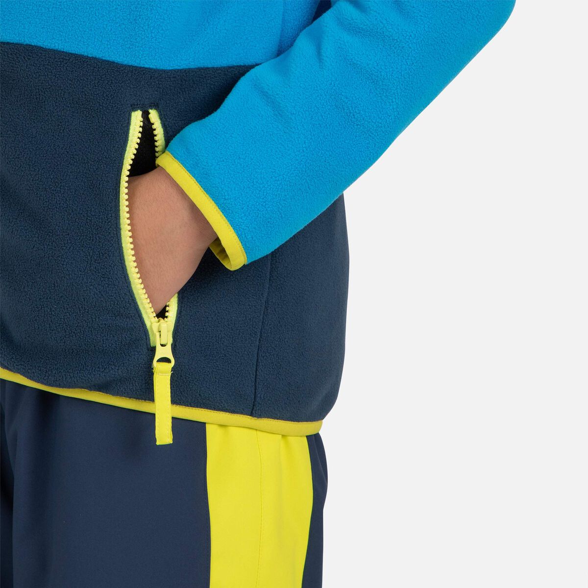 Junior-Fleecejacke mit durchgehendem Reißverschluss Strawpile