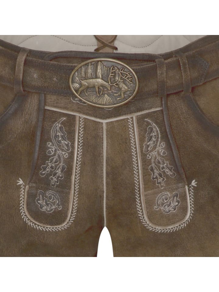 Spieth & Wensky Lederhose in Braun günstig kaufen