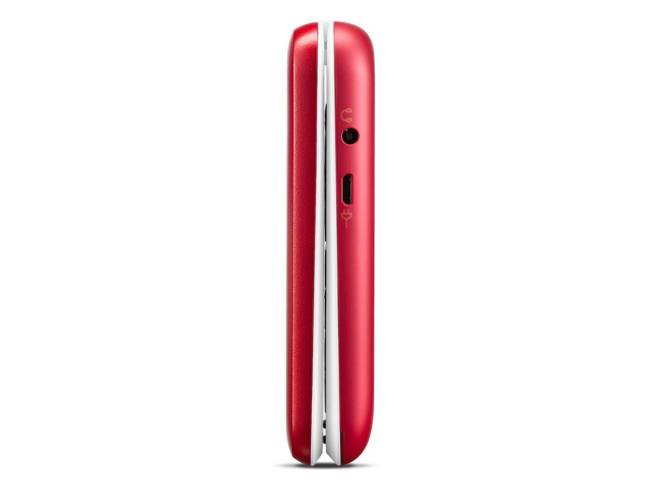 Doro 6880 rot Seniorenhandy (7,11 cm/2.8 Zoll, 128 GB Speicherplatz, 2 MP Kamera, Notruftaste auf der Rückseite, hörgerätekompatibel)