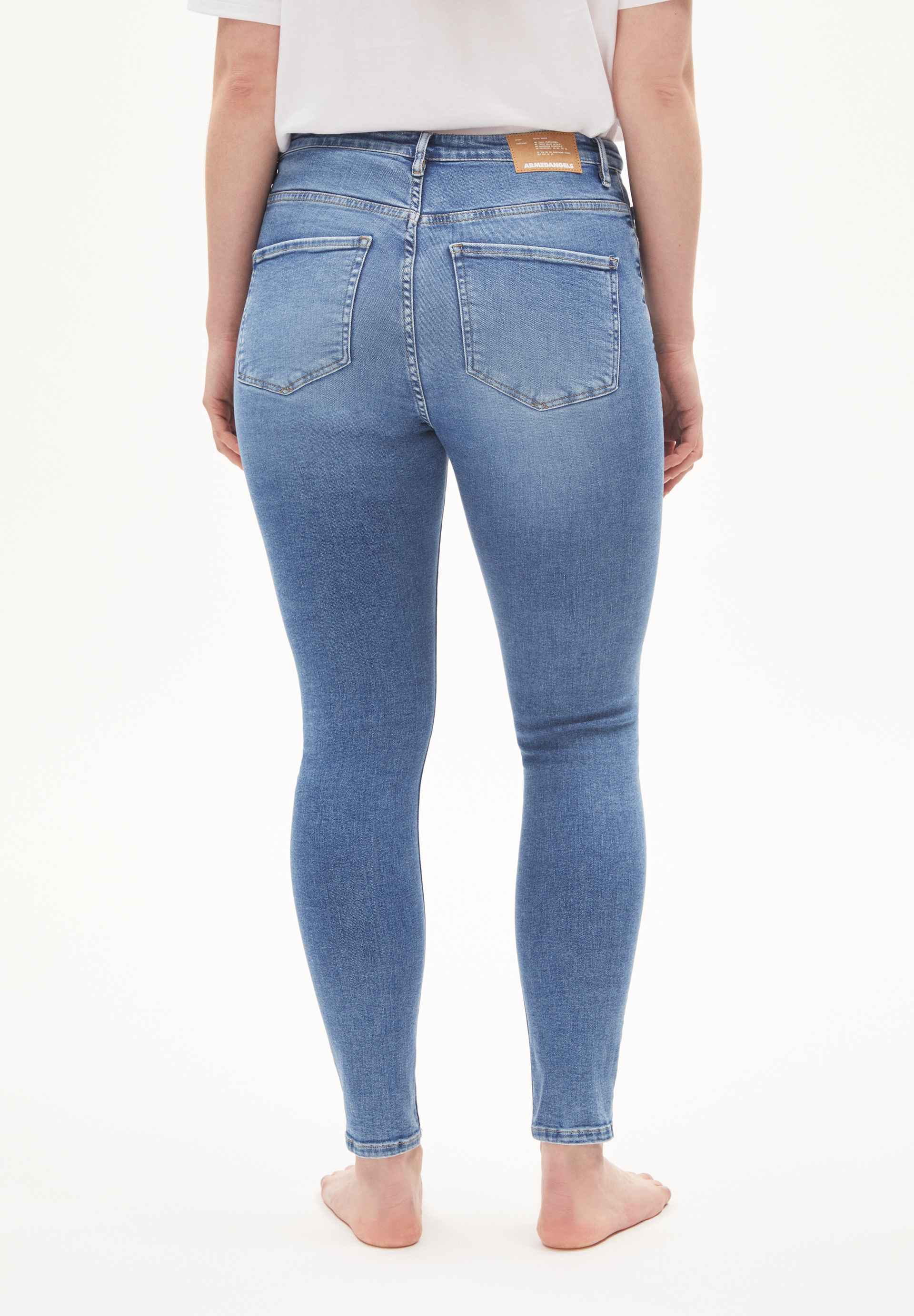 Skinny Leg High Waist aus Bio-Baumwoll Mix