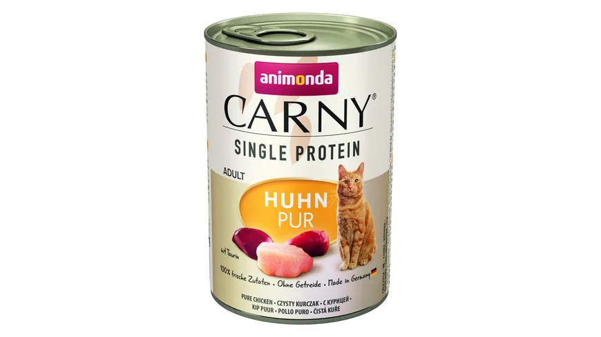 ANIMONDA Katzennassfutter Carny Adult Single Protein Huhn pur 400 g