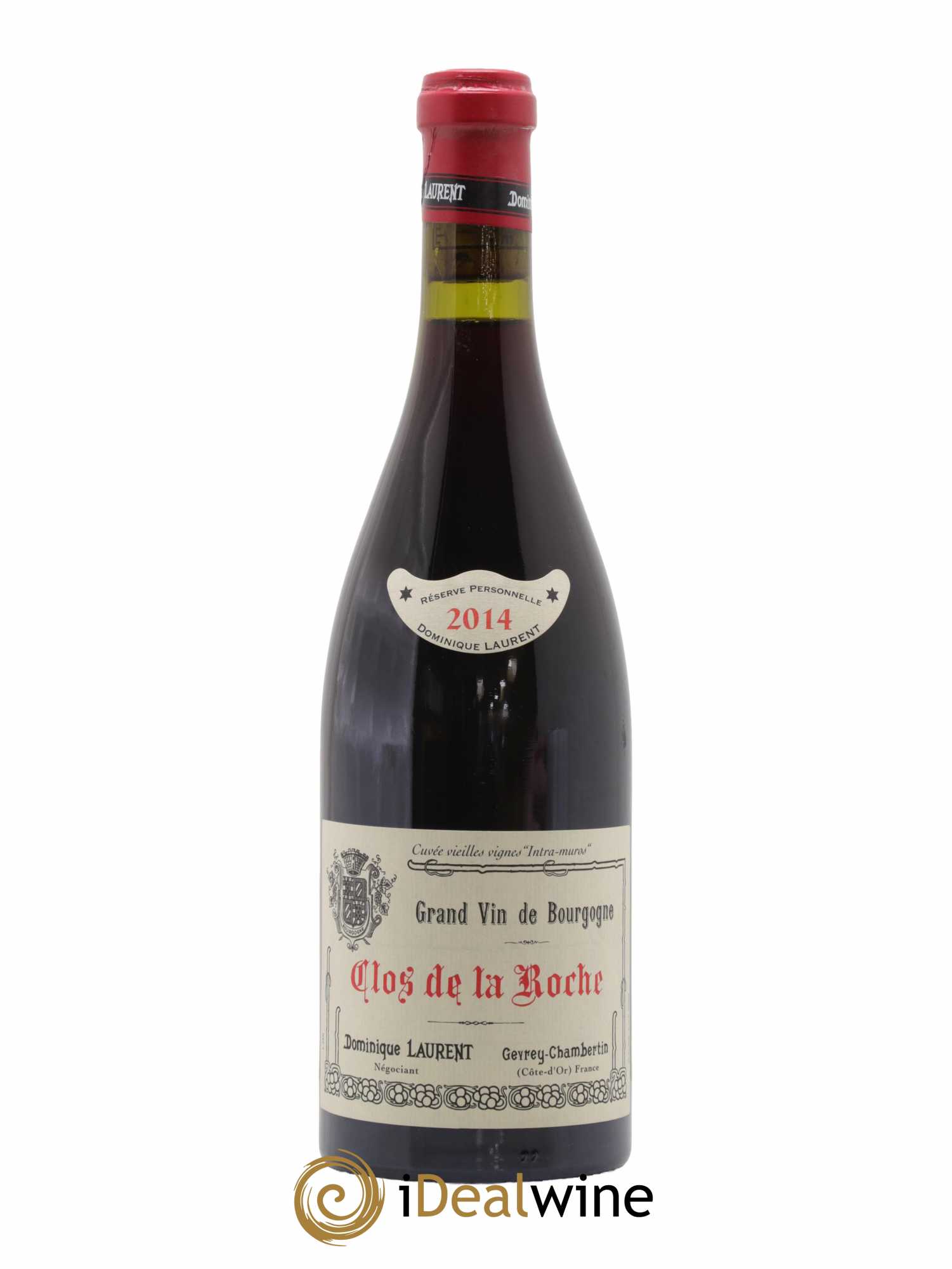 Clos de la Roche Grand Cru Vieilles vignes Intra-muros Dominique Laurent  2014 - Lot de 1 Bouteille