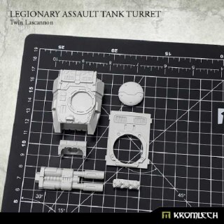Legionary Assault Tank Turret: Twin Lascannon (1)