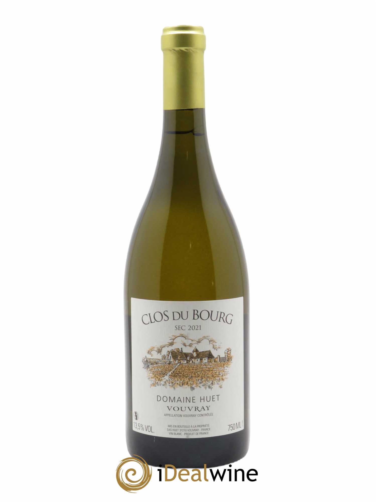 Vouvray Clos du Bourg Sec Domaine Huet  2021 - Lot de 1 Bouteille