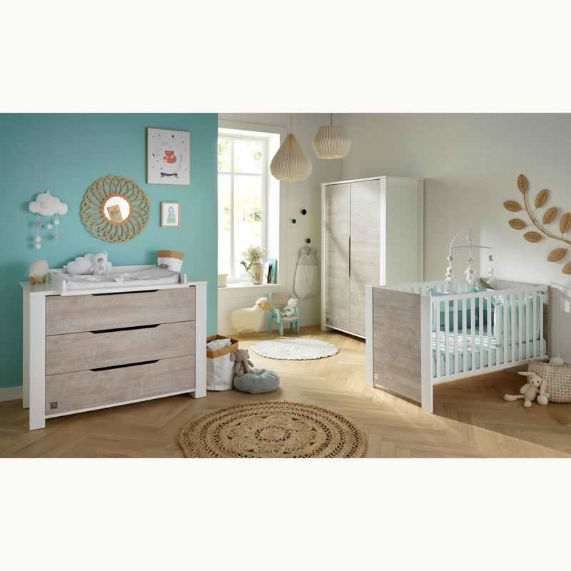 Commode 3 tiroirs avec prise de main Loft