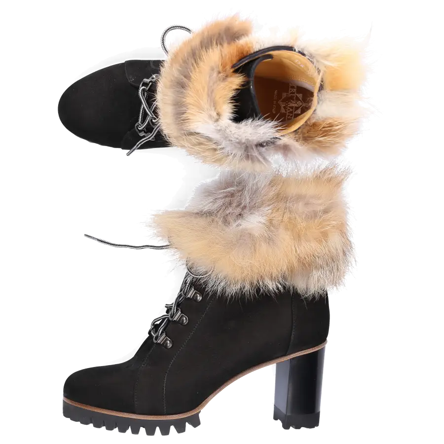 Truman's - Stiefeletten 8866 Veloursleder - schwarz