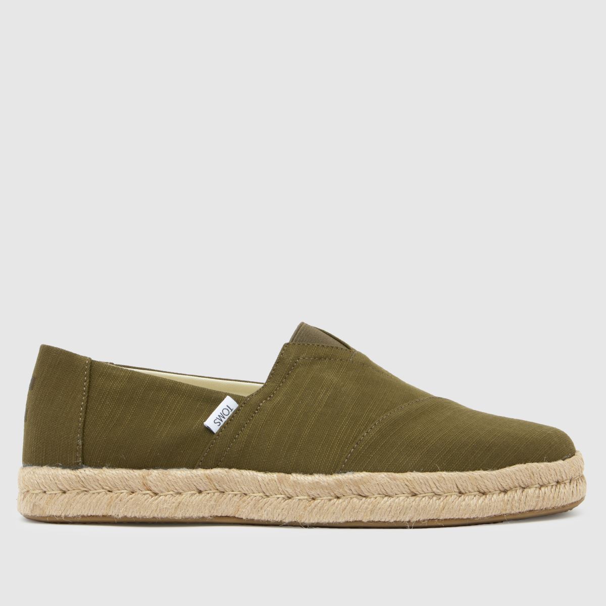 Boty TOMS Alpargata Rope 2.0 v khaki barvě