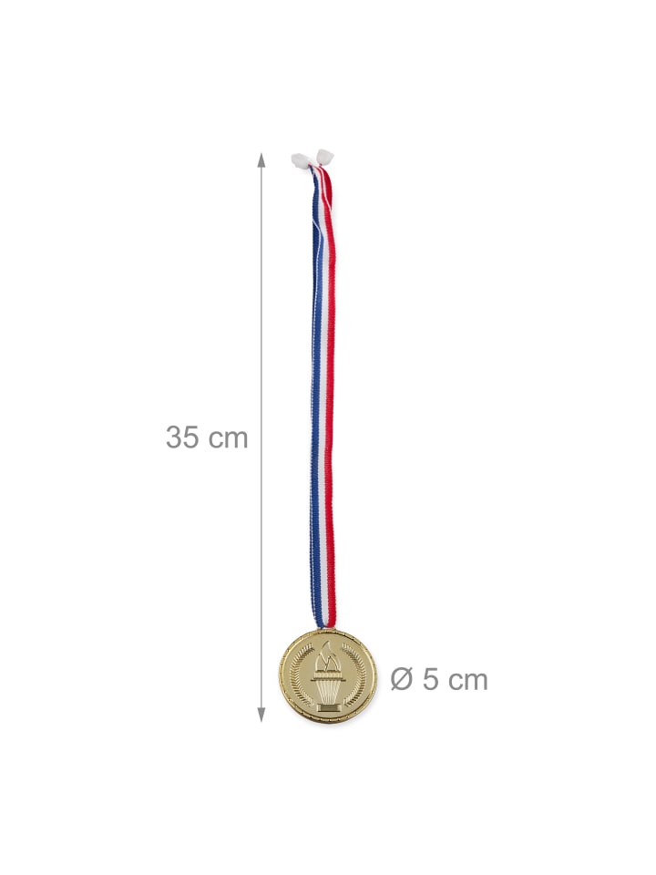 relaxdays 120x Goldmedaille in Gold günstig kaufen onesize