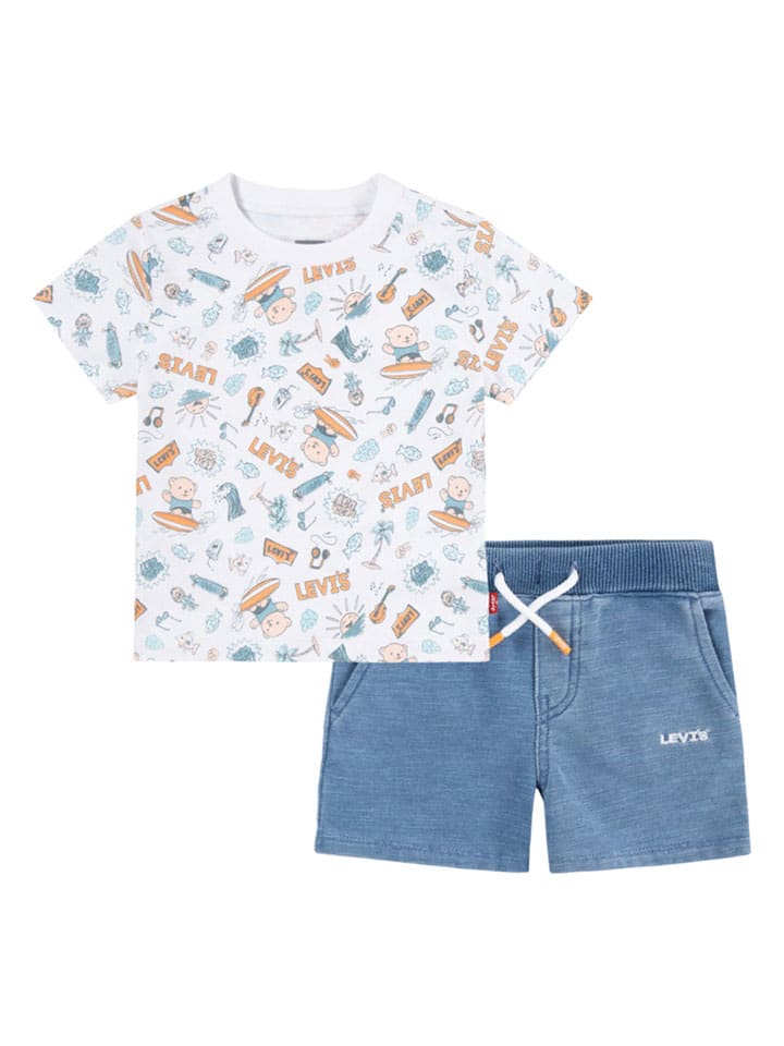 Levi's Kids 2tlg. Outfit in Weiß/ Bunt günstig kaufen