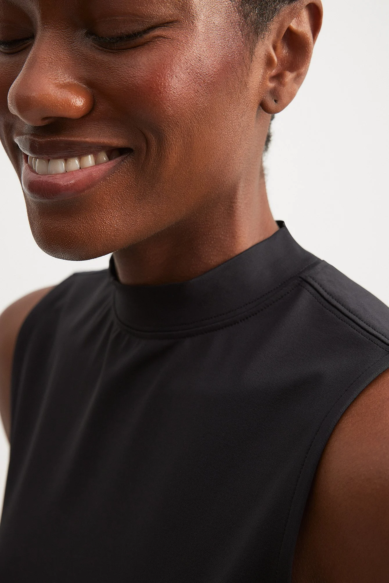 Body Hugging High Neck Top
