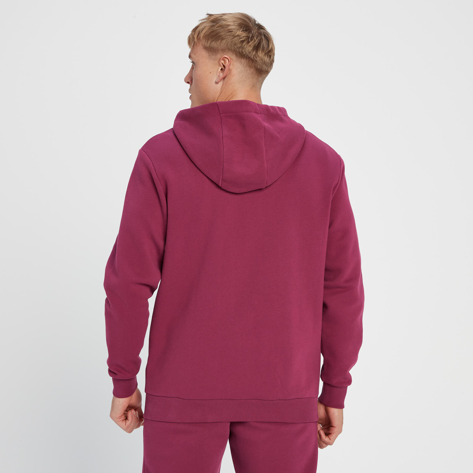 Sweat à capuche zippé MP Rest Day pour hommes – Baie rouge