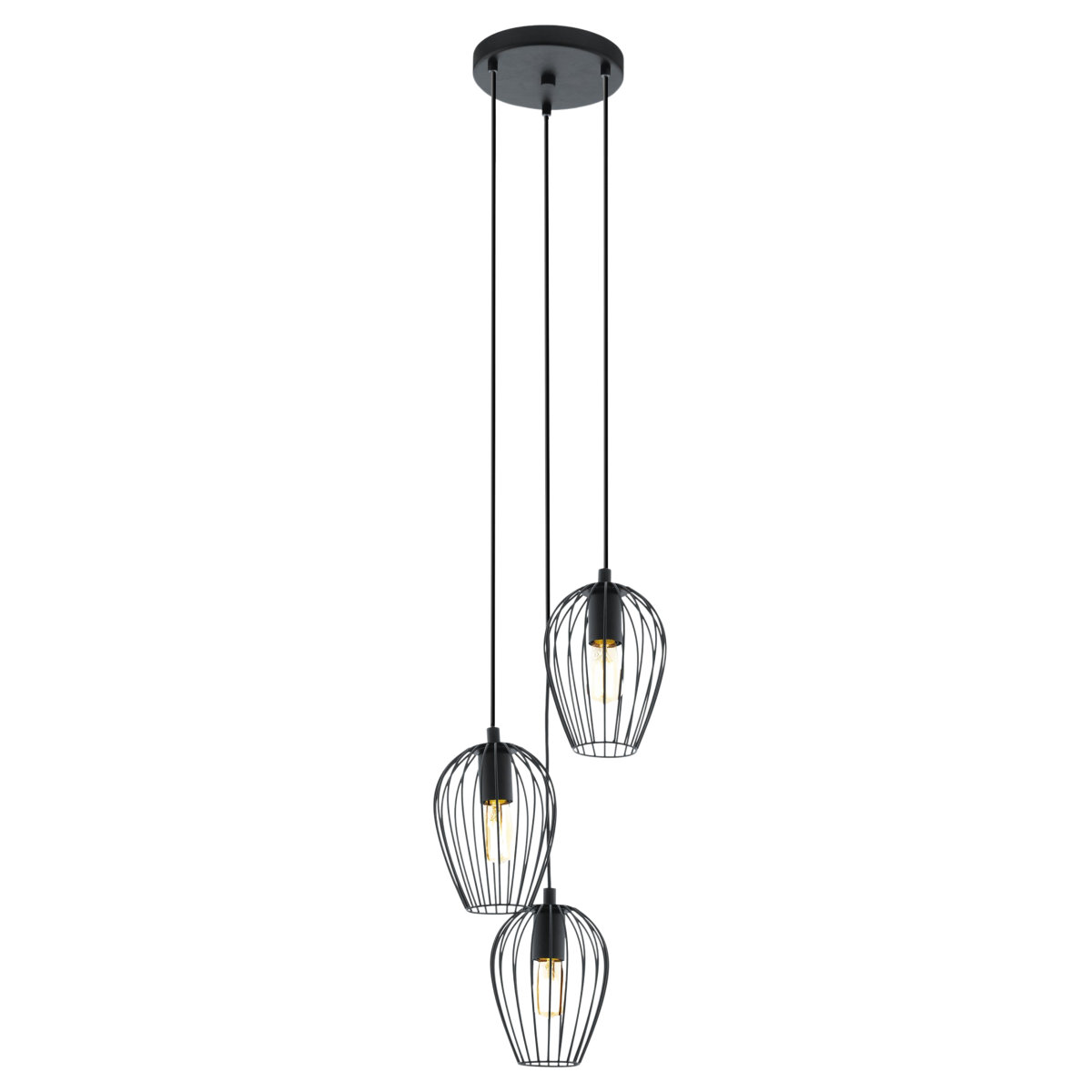EGLO Pendelleuchte Newtown Schwarz