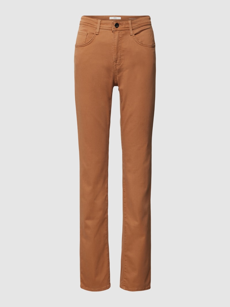 Hose im 5-Pocket-Design Modell 'Mary' in cognac
