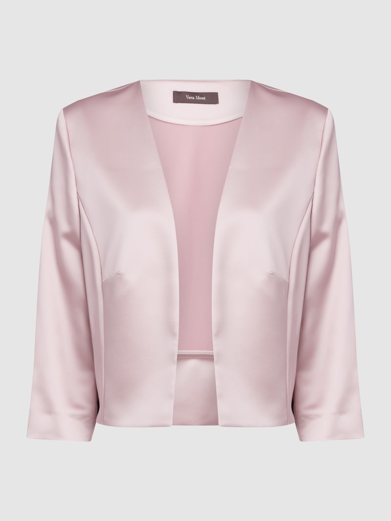 Bolero aus Satin in rosé