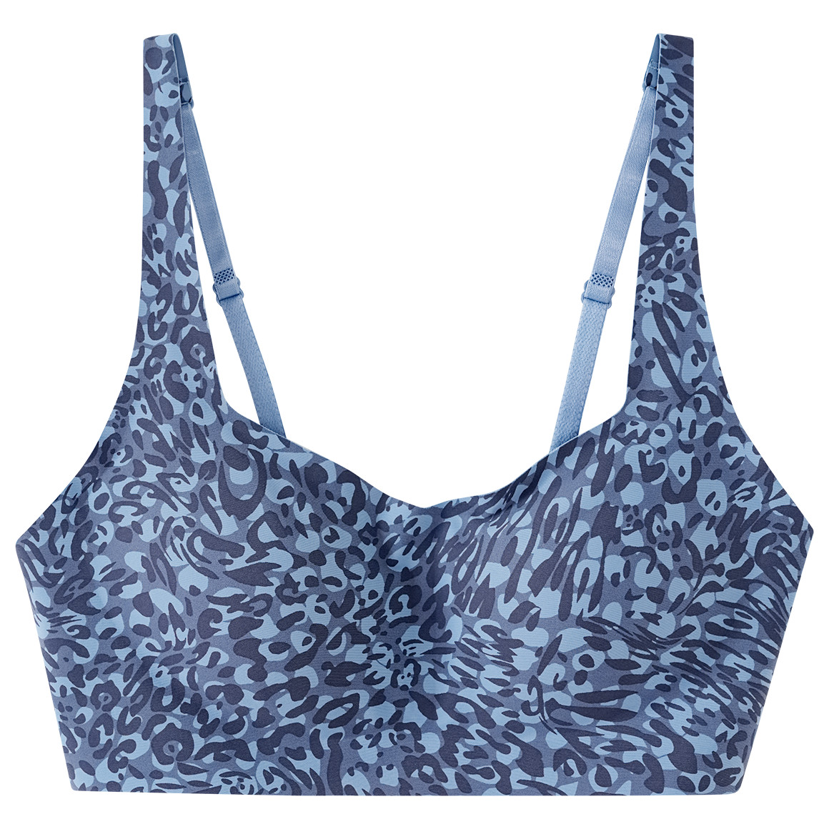 Damen Seamless-Bustier mit Animal-Print