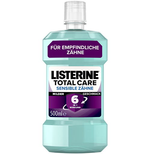 LISTERINE Total Care sensible Zähne Mundspülung  500 ml  Lösung