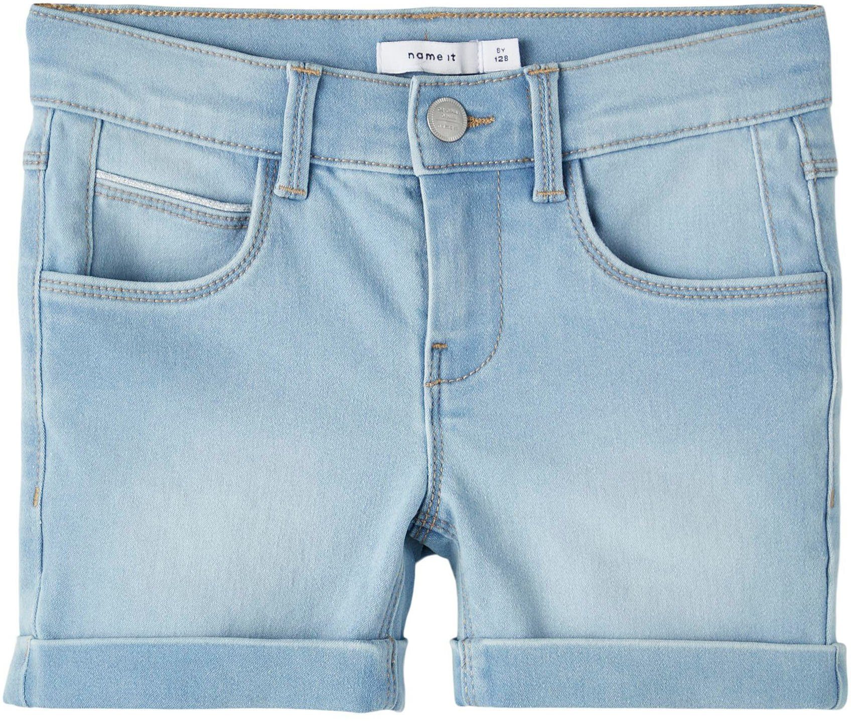 Name It Shorts NKFSALLI SLIM DNM SHORTS mit Umschlagsaum