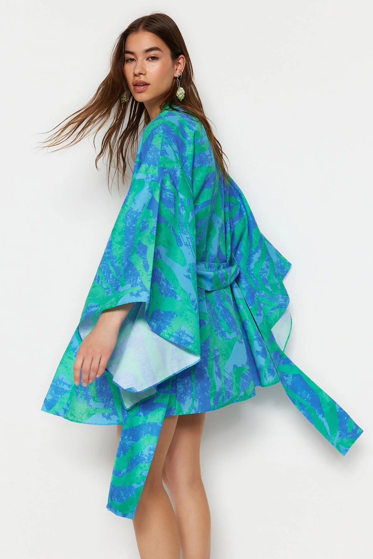 Trendyol Collection  Kimono & Kaftan - Blau - Regular Fit
