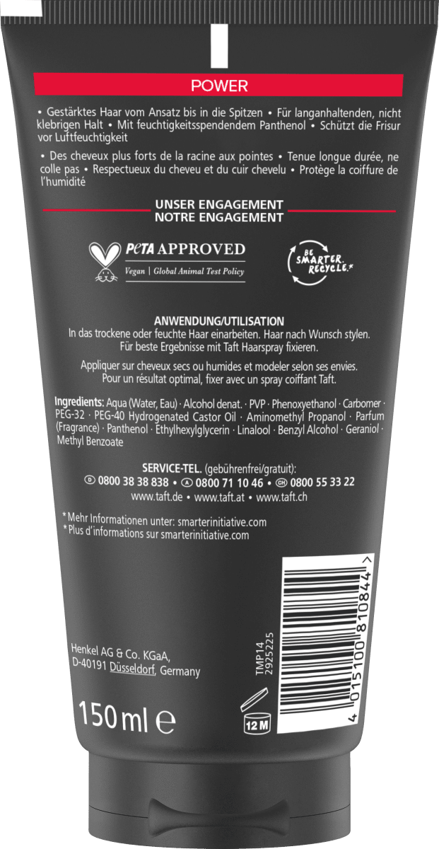 Haargel POWER Halt 5, 150 ml