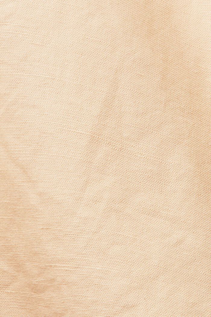 Shorts mit Bindegürtel, Baumwoll-Leinenmix