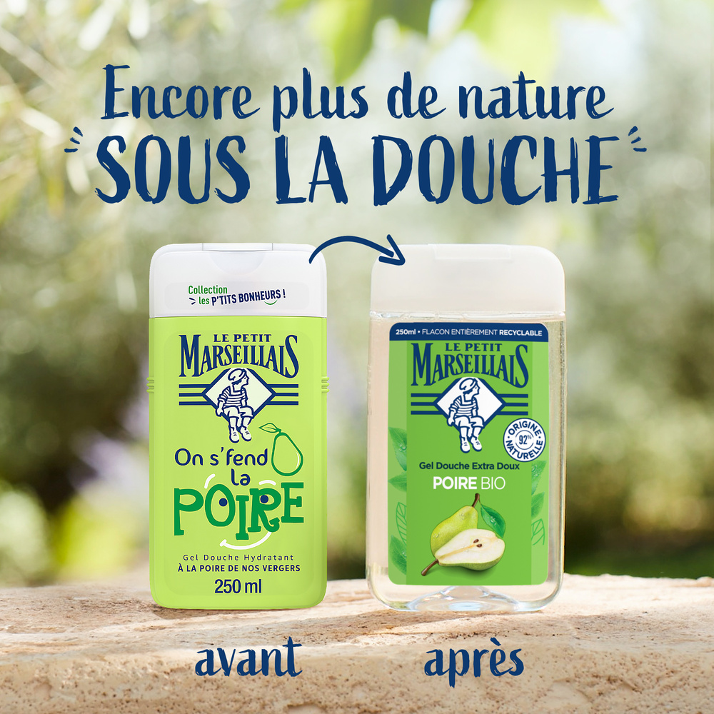 le petit marseillais Gel Douche Bonheur Poire 250 ml Gel douche